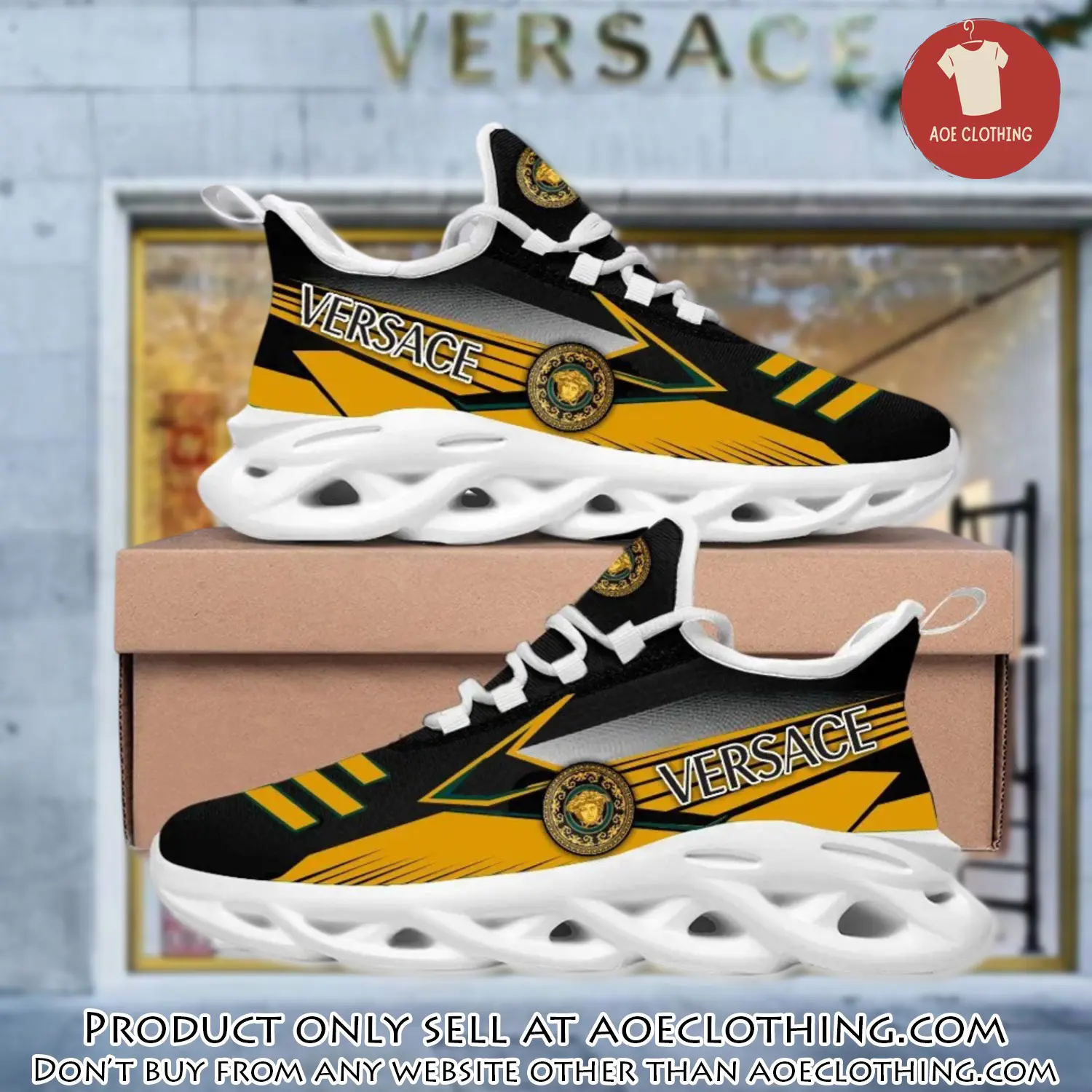 Versace medusa max soul shoes luxury brand gifts for men women aoe1506589